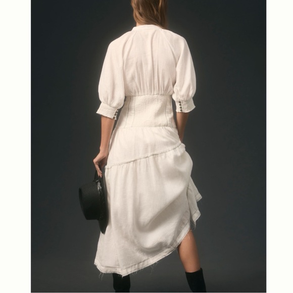 ❌Sold-Anthropologie V-Neck Corset Dress - Picture 2 of 15